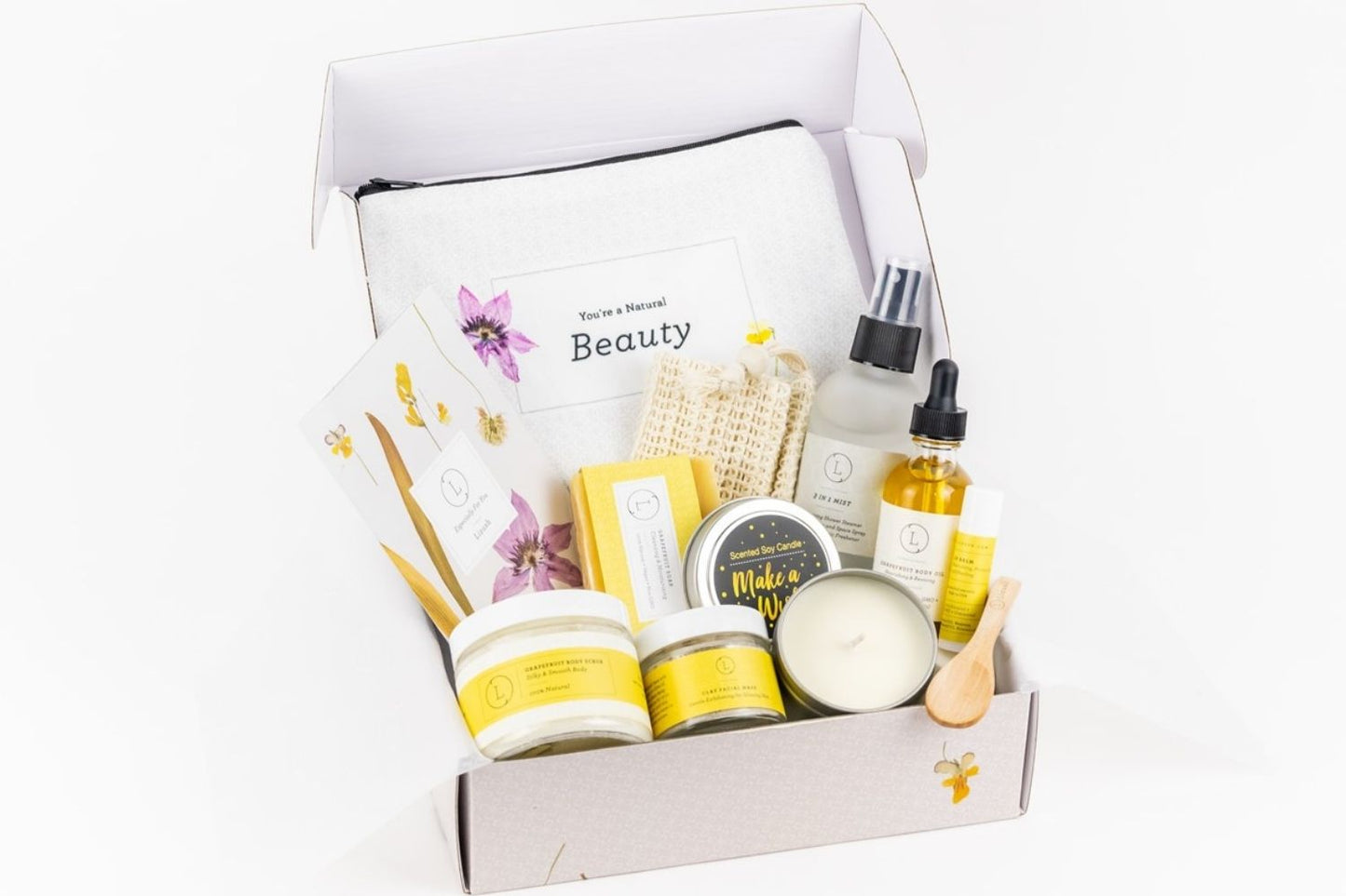 NEW Citrus Bloom Spa Gift Box 10 All-Natural Essentials for Energy, Glow & Uplifting Self-Care